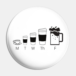 Getting through the week with beer Pin