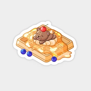 Waffle Bear Magnet