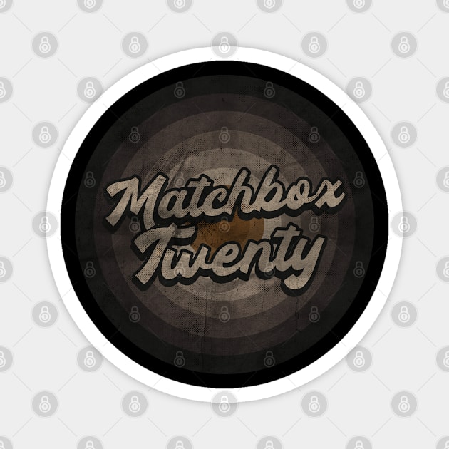 RETRO BLACK WHITE - Matchbox Twenty Magnet by Yaon