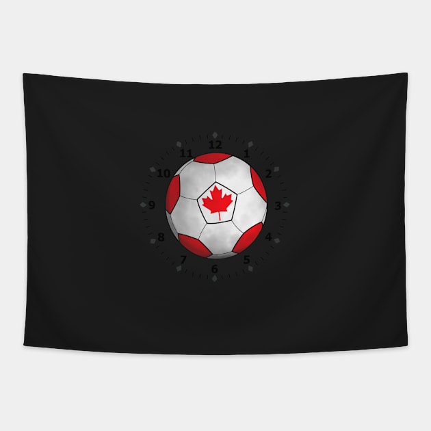 canada flag football Tapestry by persa