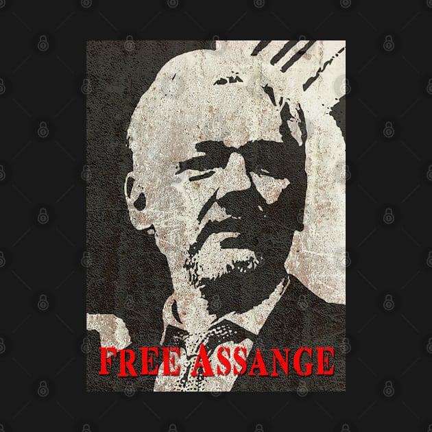 Free Assange by Tainted