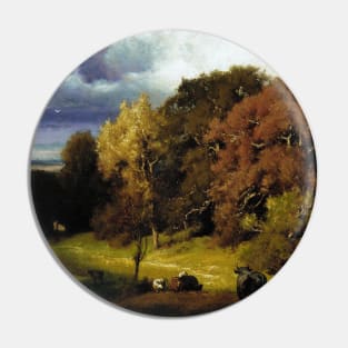 Autumn Oaks by George Inness Pin