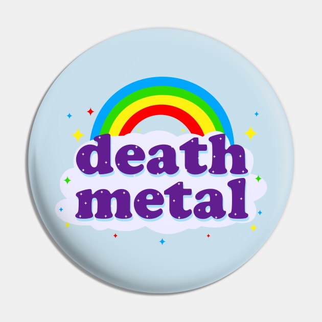 Death Metal Pin by MoustacheRoboto