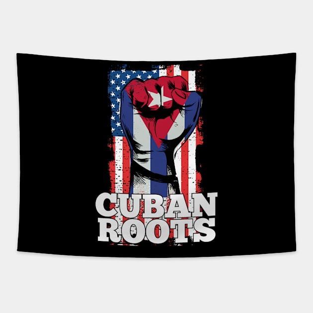 American Raised with Cuban Roots Viva Cuba Libre Heritage Tapestry by plainlyfashion