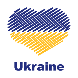 Heart Ukraine (Flag / Blue - Yellow) T-Shirt