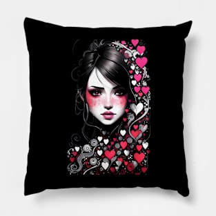 woman illustration Pillow