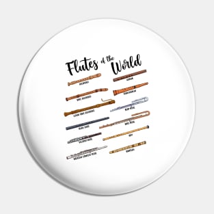 Various flutes - Flutes of the world - Flute Pin