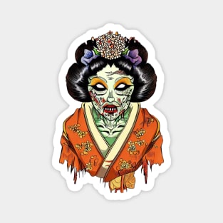 Japanese zombie girl Magnet