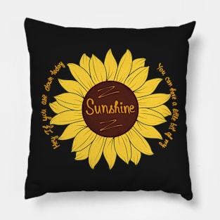 Sunshine sunflower Pillow