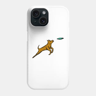 Dog Catching Frisbee Phone Case