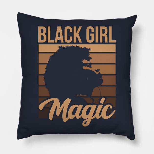 Black Girl Magic Black Queen Black Girl Black Pride Melanin Poppin Melanin Pride Black History Gift Pillow by JackLord Designs 