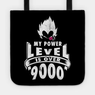 Vegeta Power Level - white print Tote