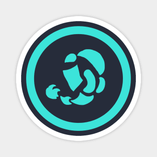 Cyan Crasher Faction Emblem Magnet