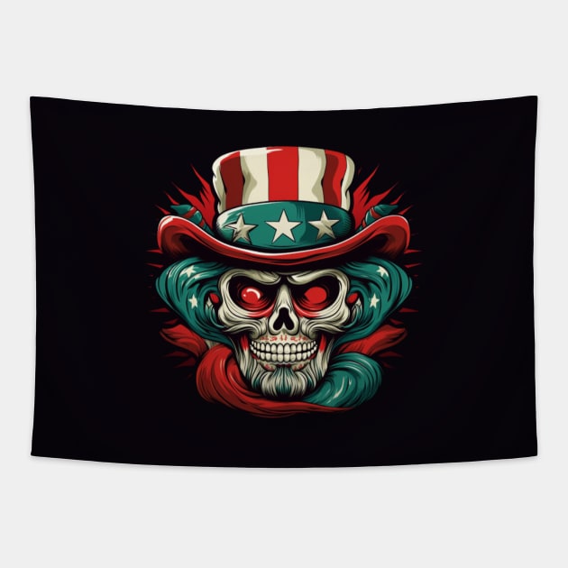 Mixed Mexican American Flag, Proud to be Mexican, Immigration Tapestry by Pattyld