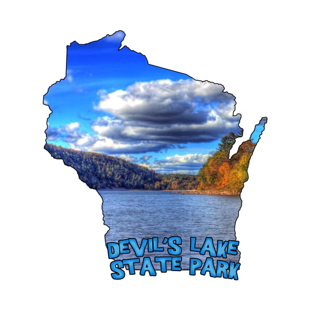 Wisconsin State Outline (Devil's Lake State Park) by gorff