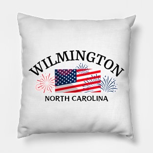 Wilmington, North Carolina Patriotic Pillow