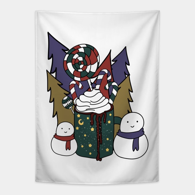 Tis The Season Colorful Design Tapestry by Day81