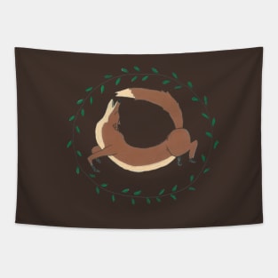 Ouroboros Fox Tapestry