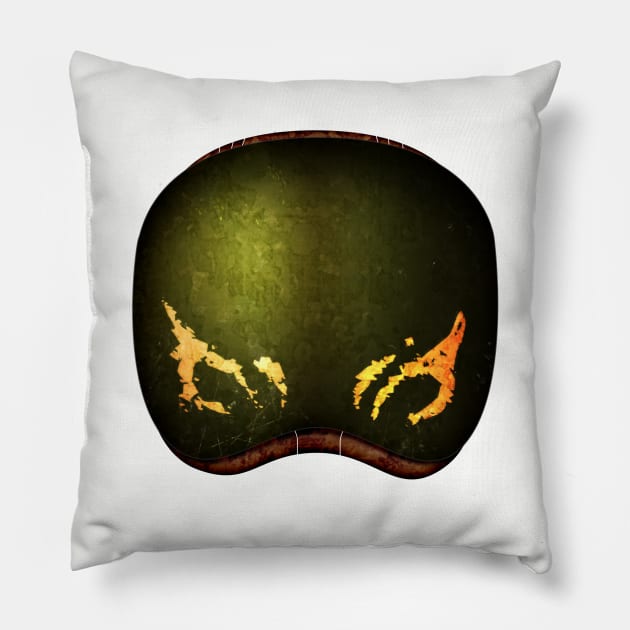 Blind Warrior Monk Pillow by DavidWhaleDesigns