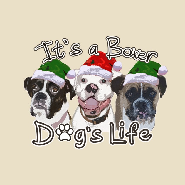 Christmas Boxer Dog Life by 3QuartersToday