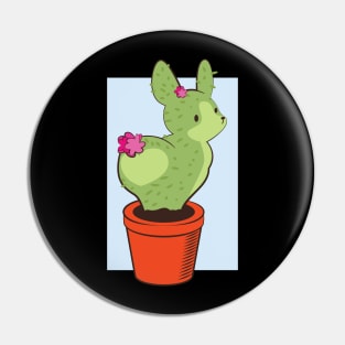 Cactus rabbit Tshirt gift Pin