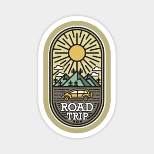 Road Trip Explore Outdoors Magnet