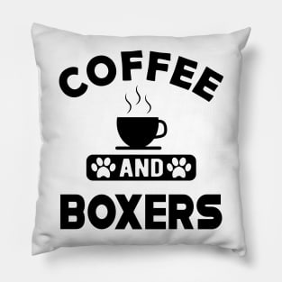 Boxer Dog - Coffee and boxers Pillow