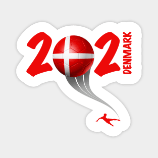 Denmark Euro Soccer 2021 Magnet