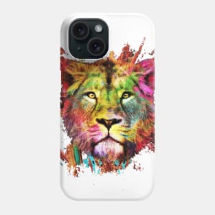 Color Explosion Lion Phone Case