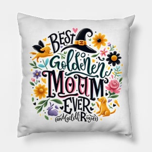 Best Golden Retriever Mom Ever Funny Dog Lover Gifts Women Pillow