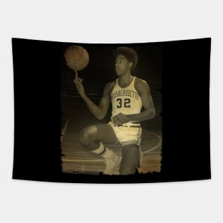 Julius Erving - Vintage Design Of Basketball Tapestry