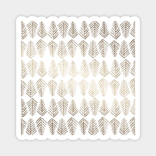 Pine trees pattern  - gold Magnet