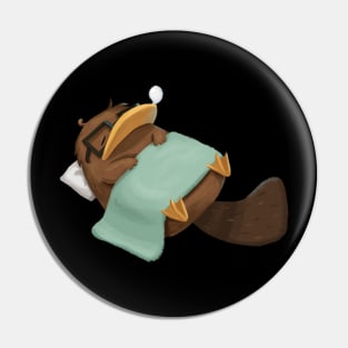 Nerdy Platypus Nap Master Pin