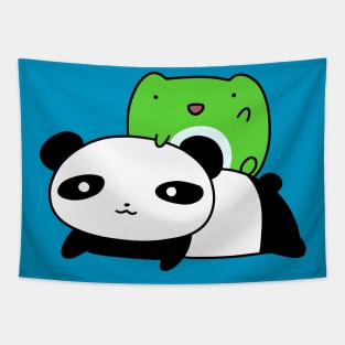 Frog and Panda Tapestry