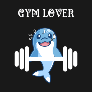 Dolphin Gym Lover Design T-Shirt