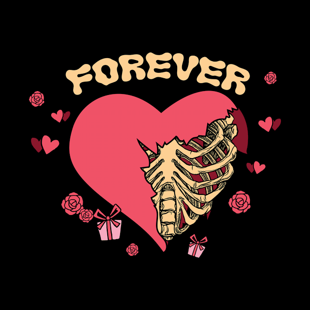 forever skeleton heart by Gigart