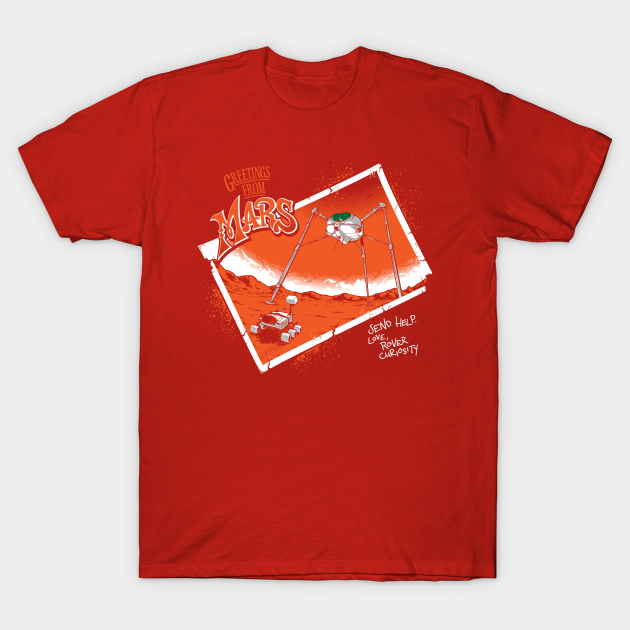 Discover Greetings From Mars - Artsy Style - T-Shirt