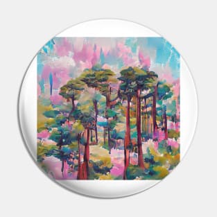 Aesthetic Pine Forest Pin