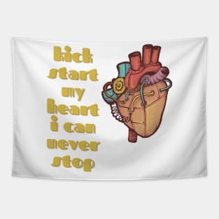 Kickstart My Steampunk Heart Tapestry