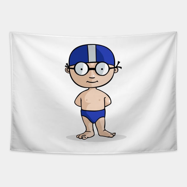 Swimmer Tapestry by JORDYGRAPH