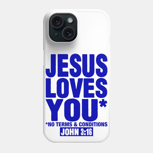 JESUS LOVES YOU Phone Case by Plushism