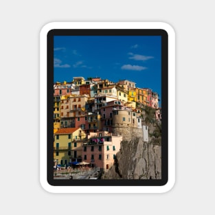 View on the cliff town of Manarola, one of the colorful Cinque Terre on the Italian west coast Magnet