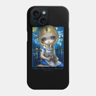 Alice In A Van Gogh Nocturne Phone Case