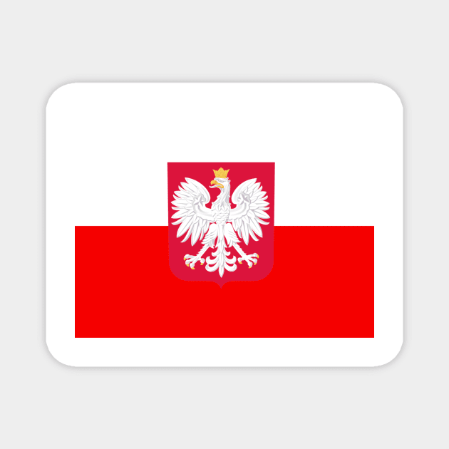 Poland coat of arms flag Magnet by AidanMDesigns