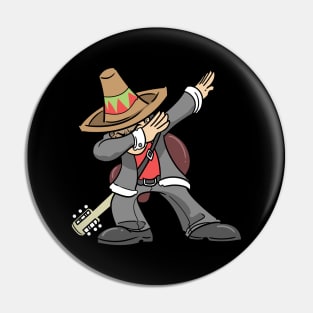 Cinco De Mayo Dabbing Mexican Mariachi Singer Pin