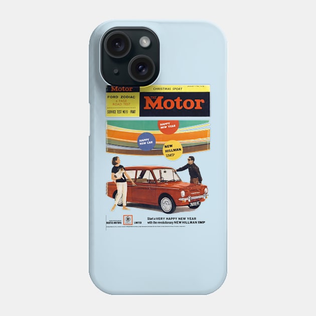 HILLMAN IMP - magazine cover Phone Case by Throwback Motors