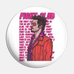 The Rules of Fight Club Pin