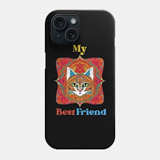 Beautiful, Colorful,  Bohemian Cat | Phone Case