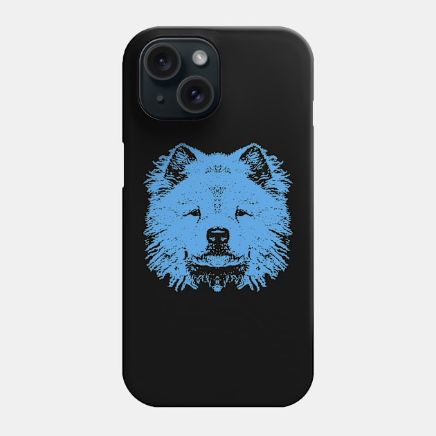 Blue Chow Chow Phone Case by childofthecorn