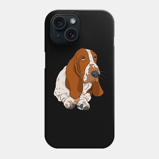 Basset Hound - Basset Hound Phone Case by Kudostees